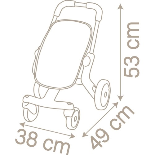 Smoby Baby Nurse Doll Buggy Pop Καροτσάκι κούκλας 251218 3032162512180