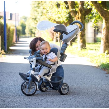 Smoby Tricycle-Baby Driver Plus Grey Ποδήλατο Τρίκυκλο 741502 3032167415028