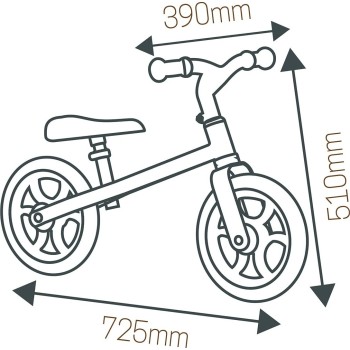 Smoby First Bike Lightweight Ποδήλατο Ισορροπίας (Balance) Silent Wheels 7600770210 3032167702104