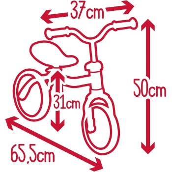 Smoby First Bike - Lightweight Metal Balance Bike Silent Wheels - Adjustable 770400 3032167704009