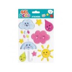 OEM Gel Deco Stickers Window Decorations - 5 Designs 32050 3760172590651