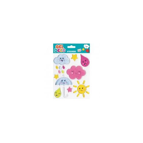 OEM Gel Deco Stickers Window Decorations - 5 Designs 32050 3760172590651
