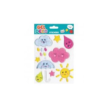 OEM Gel Deco Stickers Αυτοκόλλητα Διακοσμητικές Διαφάνειες Για Τζάμια - 5 Σχέδια 32050 3760172590651