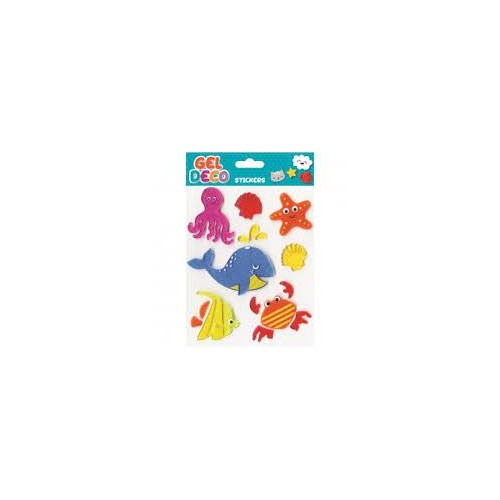 OEM Gel Deco Stickers Window Decorations - 5 Designs 32050 3760172590651