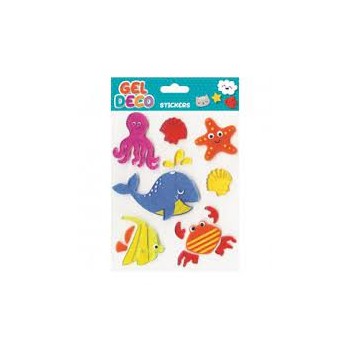 OEM Gel Deco Stickers Window Decorations - 5 Designs 32050 3760172590651