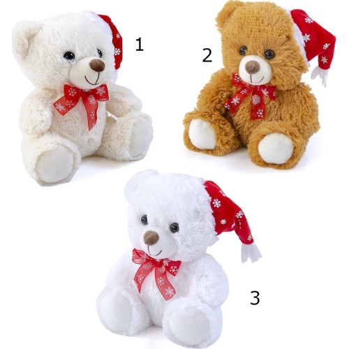 Christakopoulos Teddy Bear With cap and bow 3 Colors 20cm. 2229 5212007580644