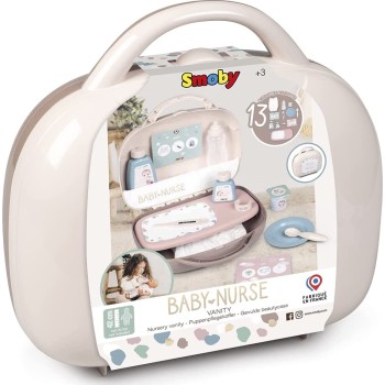 Smoby Vanity, Beige Βαλιτσάκι Μπέιμπι Σίτερ 220367 3032162203675