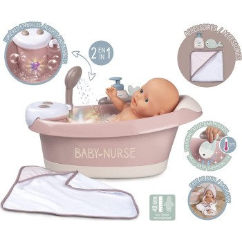 Smoby Baby Nurse Electronic Doll Bathtub 220368 3032162203682