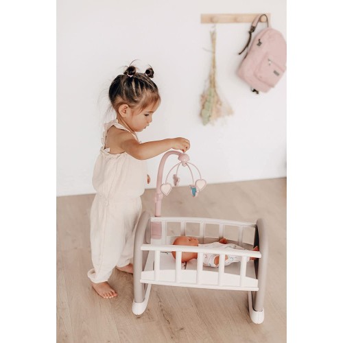 Smoby Baby Nurse Doll Cradle With Mobile 220372 3032162203729