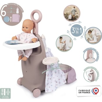 Smoby Baby Nurse Βαλιτσάκι Φροντίδας Κούκλας 3 σε 1 220374 3032162203743