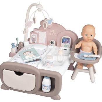 Smoby Baby Nurse Cocoon Doll Play Set For Children From 3 Years - 3-In-1 P 220375 3032162203750