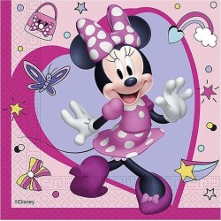 PROCOS Folat Serviettes Fsc Minnie Mouse 33 X 33 Cm Pack Of 20, Pink 093832 5201184938324