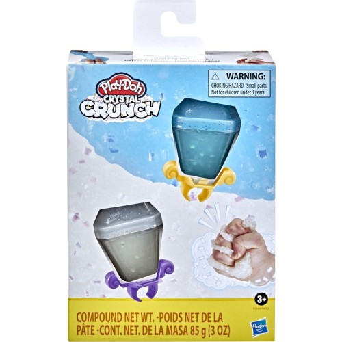 Hasbro Play-Doh Crystal Crunch Gem Dazzlers 2-Pack Blue White F4702 / F5169 5010993946457