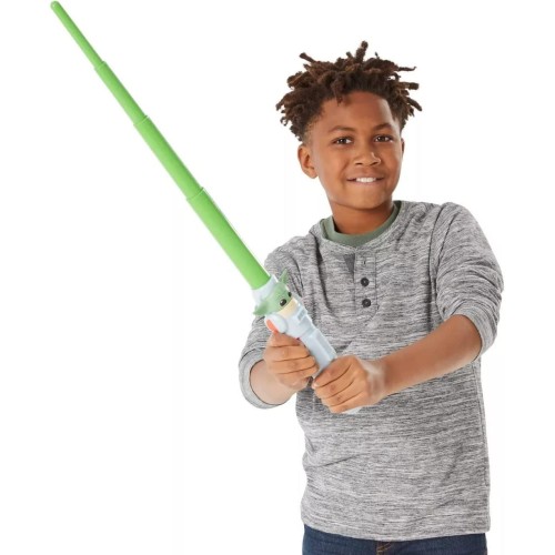 Hasbro Star Wars Lightsaber Squad The Child Extendable Green Lightsaber Roleplay Toy for Kids Ages 4 and Up F1037 / F1172 501099