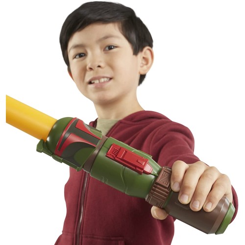 Hasbro Star Wars Lightsaber Squad Boba Fett Extendable Yellow Lightsaber Φωτόσπαθο F1037 / F4053 5010994162221