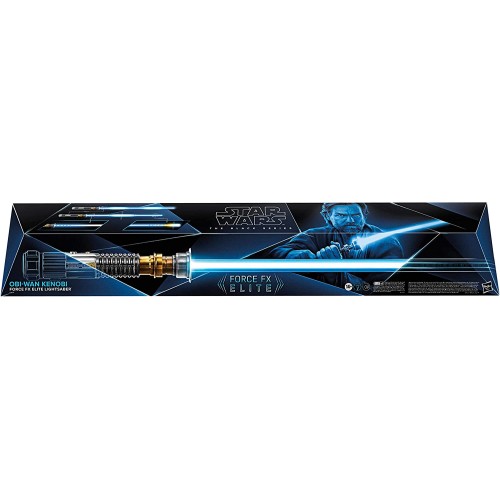 Hasbro Star Wars The Black Series Obi-Wan Kenobi Force FX Elite Lightsaber Collectible with Advanced LED and Sound Effects F3906