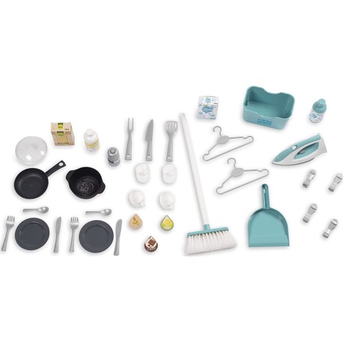 Smoby Tefal Studio Utility Cleaning Kitchen – Play Kitchen For Children Aged 3+ 311050 3032163110507