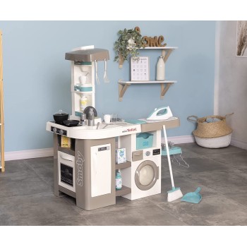 Smoby Tefal Studio Utility Cleaning Kitchen – Play Kitchen For Children Aged 3+ 311050 3032163110507