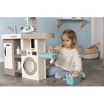 Smoby Tefal Studio Utility Cleaning Kitchen – Play Kitchen For Children Aged 3+ 311050 3032163110507