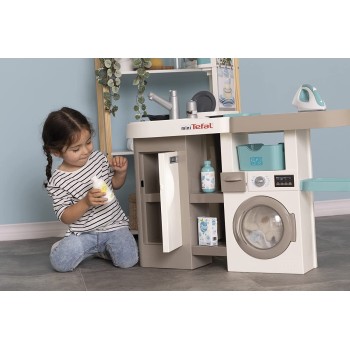Smoby Tefal Studio Utility Cleaning Kitchen – Play Kitchen For Children Aged 3+ 311050 3032163110507