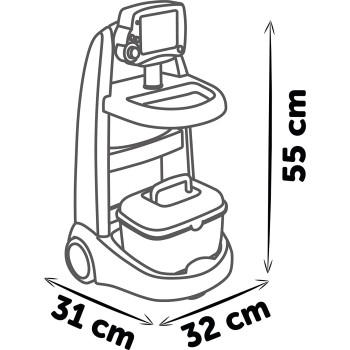 Smoby Electronic Medical Trolley Ιατρικού Εξοπλισμού 7/340207 3032163402077