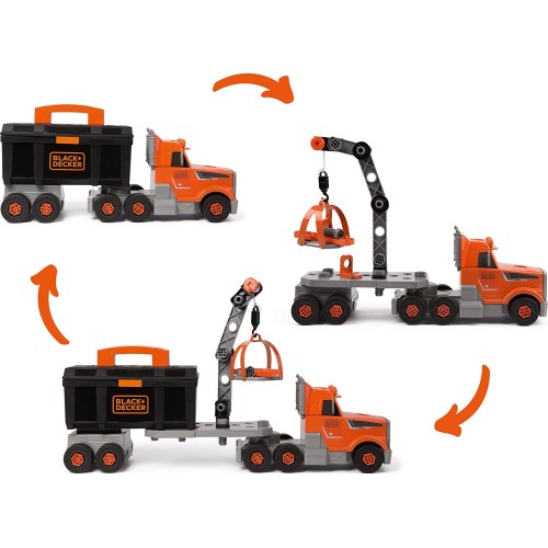 Smoby Black And Decker Truck And Toolbox Φορτηγό με Εργαλεία 7/360175 3032163601753