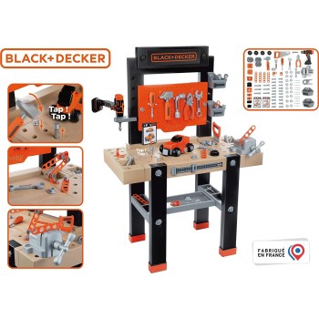 Smoby Black And Decker Center Pretend, Prentend Play Tool, Toy Workben 7/360727 3032163607274