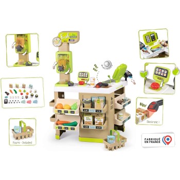 Smoby Fresh Food, Pretend Supermarket, Kids, Role Money, Play, Educational S 350233 3032163502333