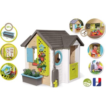 Smoby Σπίτι Κήπου Garden Playhouse με 15 αξεσουάρ 1.3M Tall  810405 3032168104051