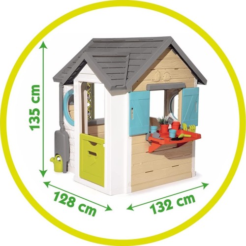 Smoby Σπίτι Κήπου Garden Playhouse με 15 αξεσουάρ 1.3M Tall  810405 3032168104051