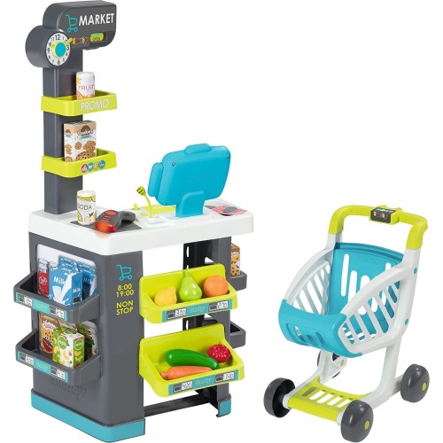 Smoby Supermarket Fresh Market Μαγαζάκι με Καρότσι 7/350230 3032163502302