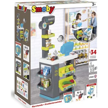 Smoby Supermarket Fresh Market Μαγαζάκι με Καρότσι 7/350230 3032163502302