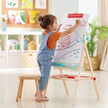 Hape Early Explorer Ξύλινος Πίνακας Flip Flat Easel E1063 6943478034730