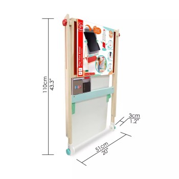 Hape Early Explorer Ξύλινος Πίνακας Flip Flat Easel E1063 6943478034730