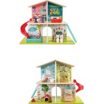 Hape Rock And Slide House Happy Family Ξύλινο Κουκλόσπιτο Musical E3411 6943478034808