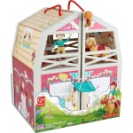 Hape International Pony Club Ranch Carry Toy Horse Stable With Accessories  E3409 6943478030459