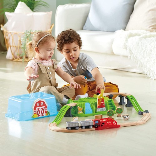 Hape Countryside Train Bucket Set E3772 6943478034167