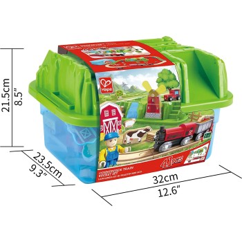Hape Countryside Train Bucket Set E3772 6943478034167