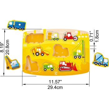 Hape Happy Puzzles Construction Peg E1407 6943478018686