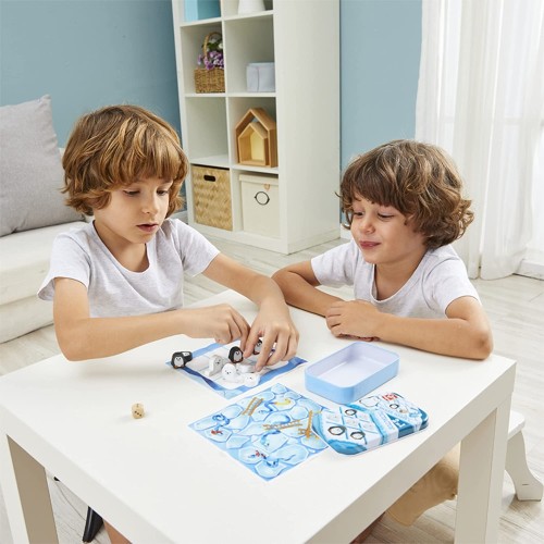 Hape Bamboo Επιτραπέζιο Tic Tac Toe Snake K Ladders 2 In 1 E0478 6943478032361