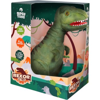 GiPSY Λούτρινο 36εκ. Rexor ο T-Rex με ήχο και φως GIP56172 3268060561726