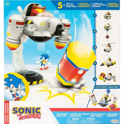 JAKKS PACIFIC Σετ μάχης Egg Mobile (Sonic) JPA41444 192995414440