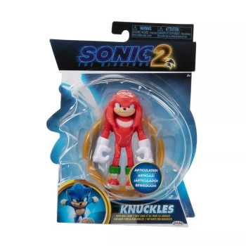 JAKKS PACIFIC Sonic the Hedgehog 2 Knuckles with Ring Stand  JPA41494 / 2 192995414969