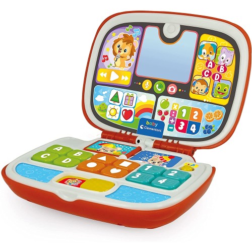 Clementoni Friends Animals Βρεφικό Παιχνίδι Baby Laptop (Μιλάει Ελληνικά) 1000-63375 8005125633753