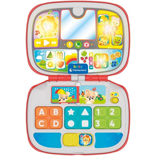 Clementoni Friends Animals Βρεφικό Παιχνίδι Baby Laptop (Μιλάει Ελληνικά) 1000-63375 8005125633753