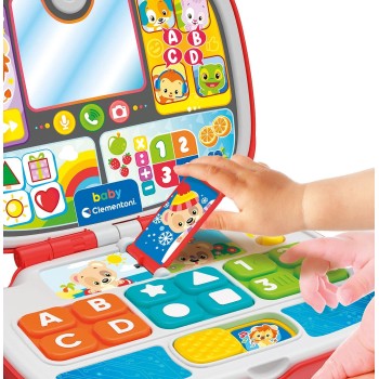 Clementoni Friends Animals Βρεφικό Παιχνίδι Baby Laptop (Μιλάει Ελληνικά) 1000-63375 8005125633753
