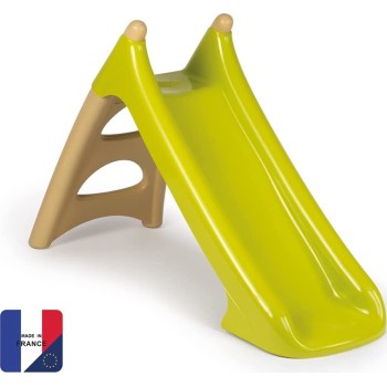 Smoby Τσουλήθρα Xs Slide, Beige/Green, 90 Cm Sliding Surface, Non-Slip Steps, Anti-Uv 820624 3032168206243