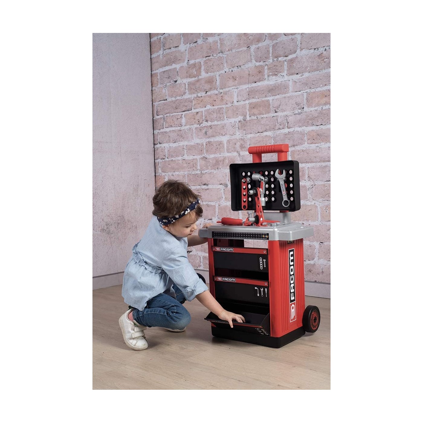 Smoby - Facom - Servante de Bricolage - Jouet Bricolage Enfant - Po Smoby - Facom - Servante de Bricolage - Jouet Bricolage Enfant - Po