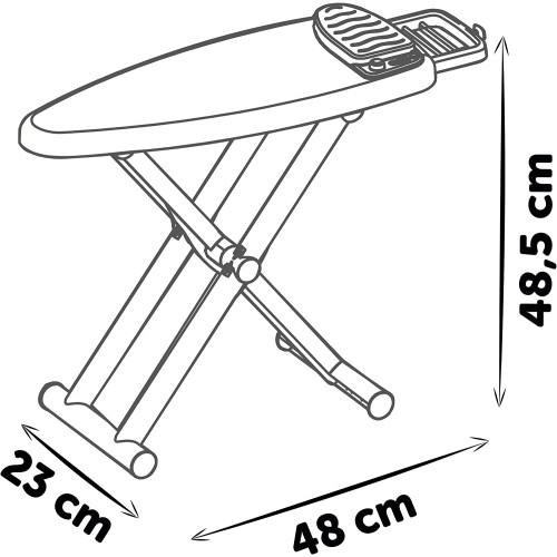 Smoby Ironing Board and Steam Iron 330121 3032163301219