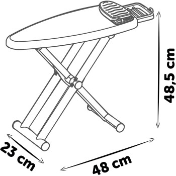 Smoby Ironing Board and Steam Iron 330121 3032163301219